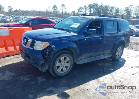 2006 Nissan Pathfinder Le z USA, uszkodzony, nr VIN 5N1AR18W76C620548